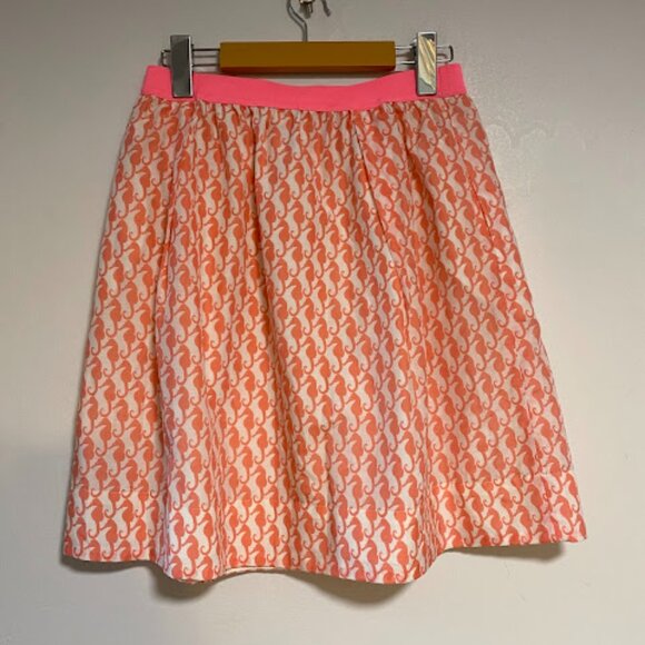 Crewcuts Girls' Seahorse Print A-line Skirt Size 14 - Picture 6 of 7